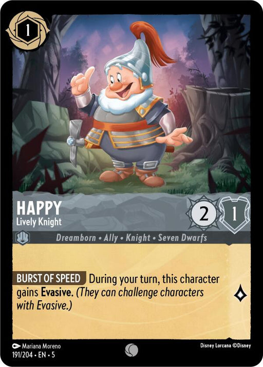 Happy - Lively Knight (191/204) - Shimmering Skies - for just $0.03! 