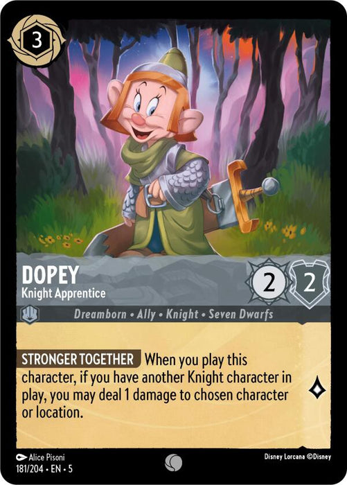 Dopey - Knight Apprentice (181/204) [Shimmering Skies] - Just $0.05! Shop now at Retro Gaming of Denver