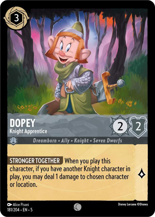 Dopey - Knight Apprentice (181/204) [Shimmering Skies] - Just $0.05! Shop now at Retro Gaming of Denver