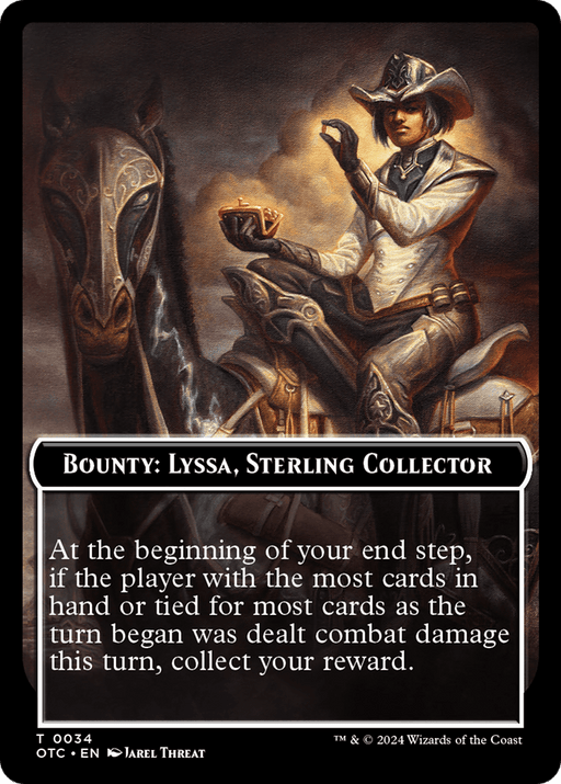 Bounty: Lyssa, Sterling Collector // Bounty Rules Double-Sided Token [Outlaws of Thunder Junction Commander Tokens] - Just $0.10! Shop now at Retro Gaming of Denver