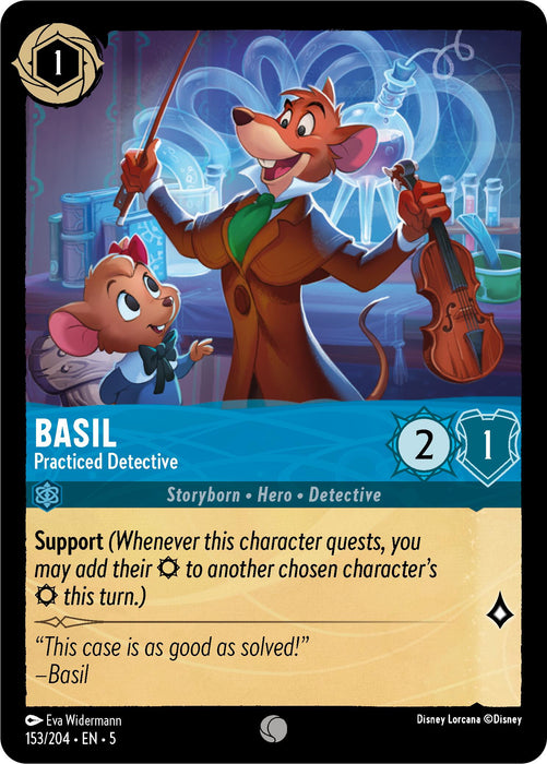 Basil - Practiced Detective (153/204) [Shimmering Skies] - Just $0.05! Shop now at Retro Gaming of Denver