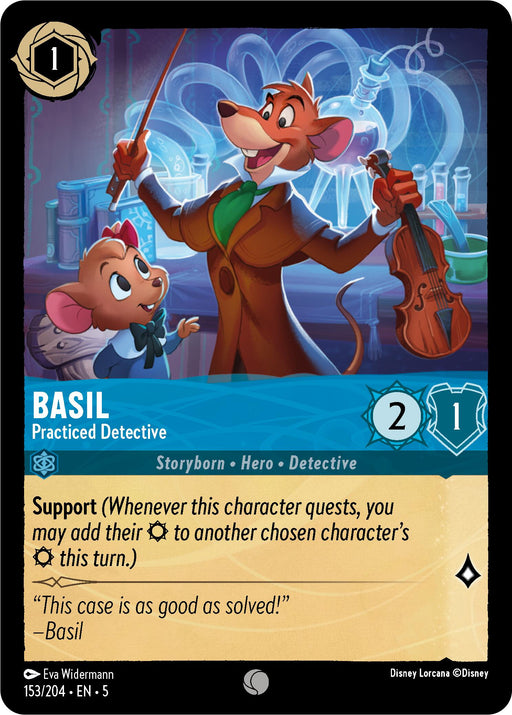 Basil - Practiced Detective (153/204) [Shimmering Skies] - Just $0.05! Shop now at Retro Gaming of Denver