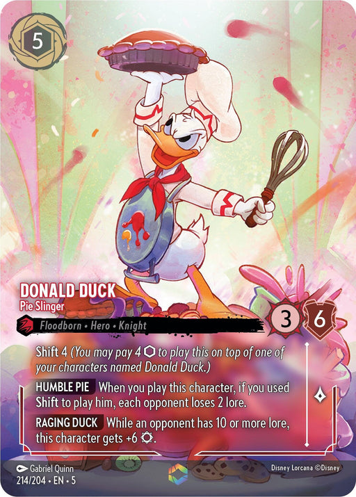 Donald Duck - Pie Slinger (Enchanted) (214/204) [Shimmering Skies] - Just $21.85! Shop now at Retro Gaming of Denver