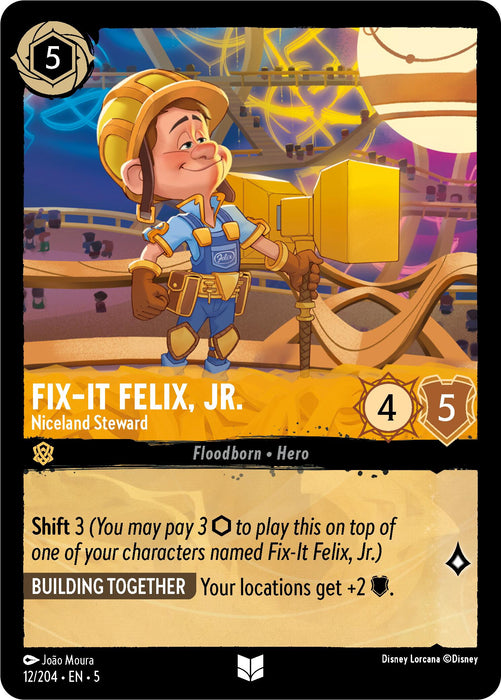 Fix-It Felix, Jr. - Niceland Steward (12/204) [Shimmering Skies] - Just $0.05! Shop now at Retro Gaming of Denver