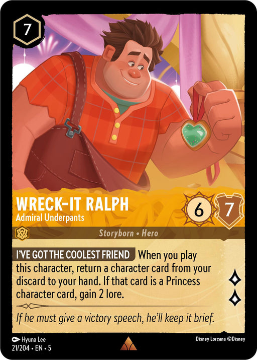 Wreck-It Ralph - Admiral Underpants (21/204) [Shimmering Skies] - Just $0.15! Shop now at Retro Gaming of Denver