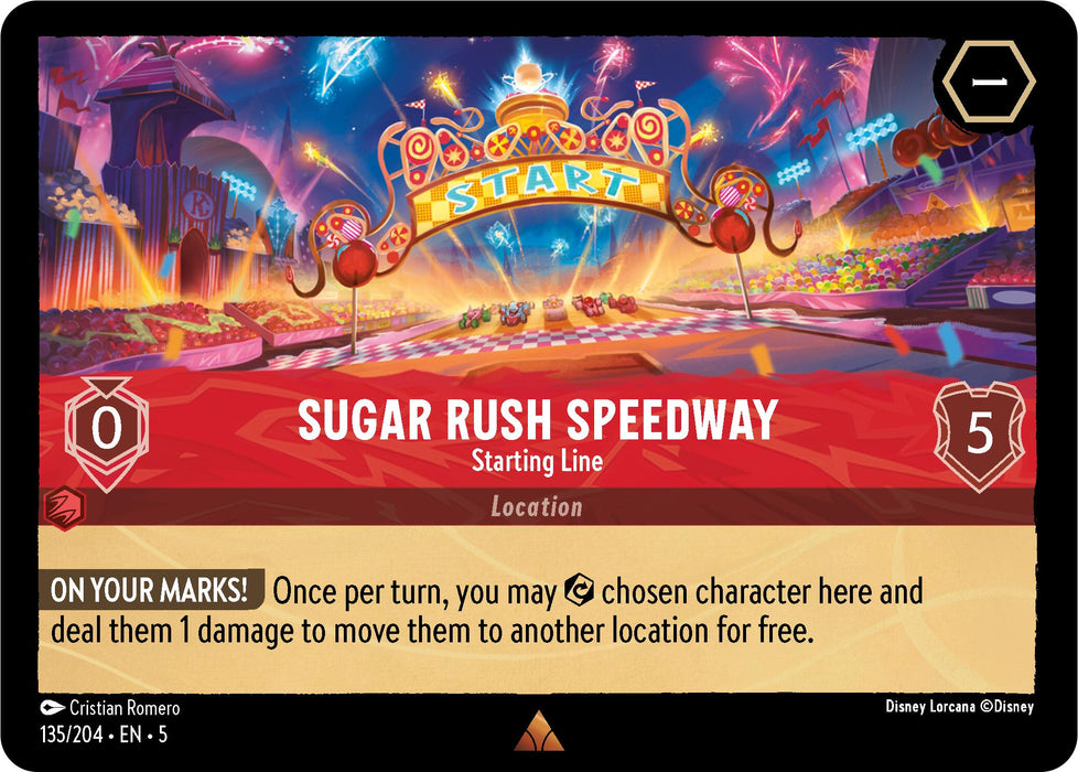 Sugar Rush Speedway - Starting Line (135/204) [Shimmering Skies] - Just $0.10! Shop now at Retro Gaming of Denver