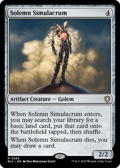 Solemn Simulacrum [Bloomburrow Commander] - Just $0.40! Shop now at Retro Gaming of Denver