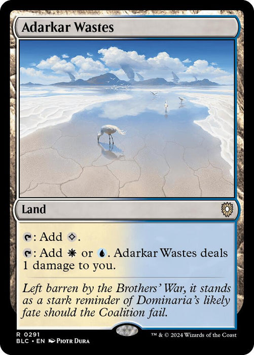 Adarkar Wastes [Bloomburrow Commander] - Just $0.35! Shop now at Retro Gaming of Denver