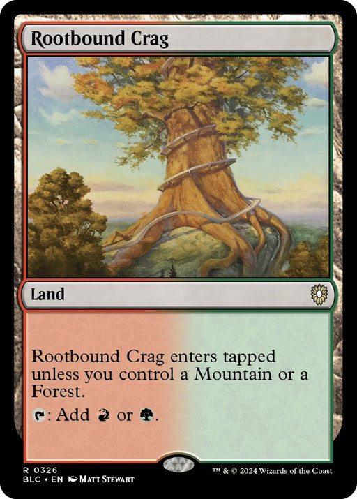 Rootbound Crag [Bloomburrow Commander] - Just $0.80! Shop now at Retro Gaming of Denver