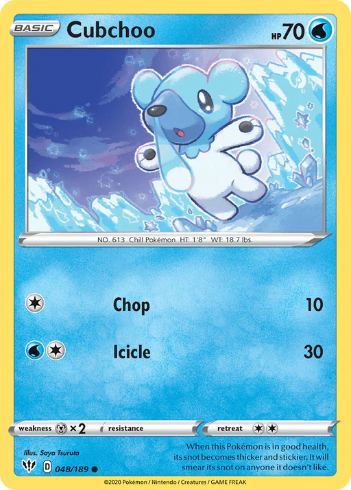 Cubchoo (048/189) [Sword & Shield: Darkness Ablaze] - for just $0.10! 