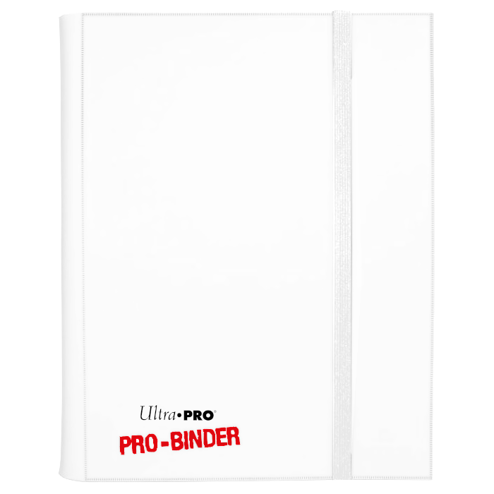 Ultra PRO: 9-Pocket Side-Loading PRO Binder (White with White Strap) - Just $0! Shop now at Retro Gaming of Denver