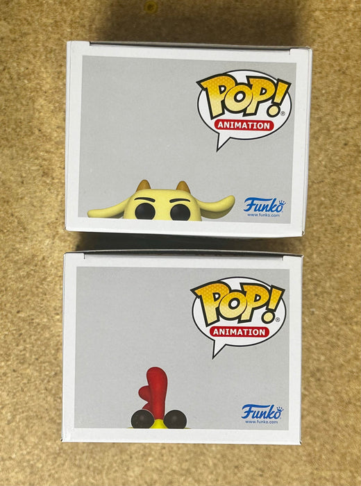 Funko Pop! Animation Super Cow & Chicken #1071 & 1072 Cartoon Network 2021 Set Of 2 - for just $23! 
