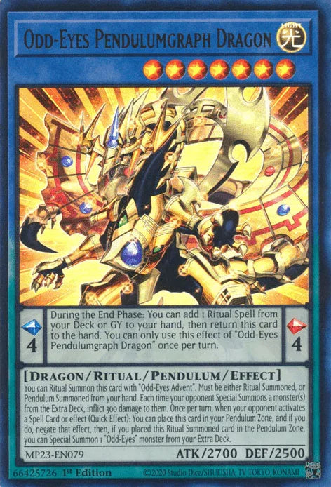 Odd-Eyes Pendulumgraph Dragon [MP23-EN079] Ultra Rare - for just $0.15! 