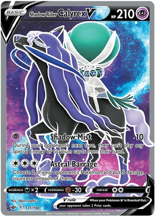 Shadow Rider Calyrex V (171/198) [Sword & Shield: Chilling Reign] - for just $2.35! 