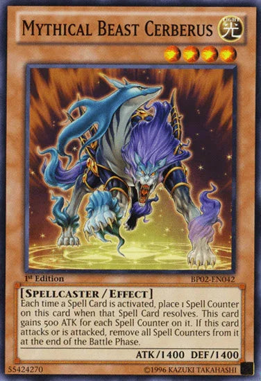 Mythical Beast Cerberus [BP02-EN042] Mosaic Rare - for just $0.10! 