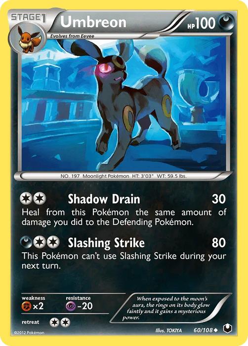 Umbreon (60/108) [Black & White: Dark Explorers] - for just $7.40! 