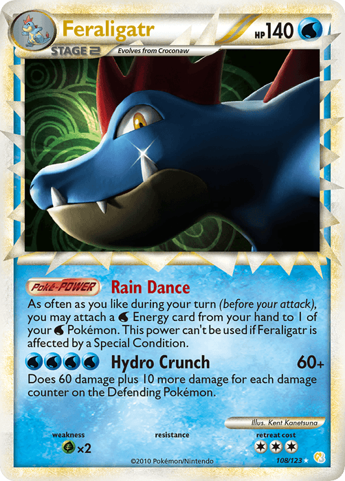Feraligatr (108/123) [HeartGold & SoulSilver: Base Set] - for just $21.20! 