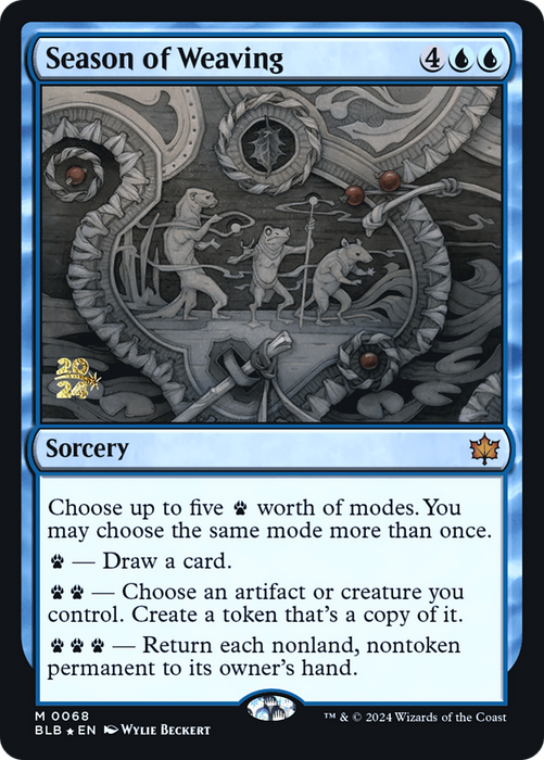 Season of Weaving (PRE-068) - Bloomburrow Promos Foil - for just $1.02! 