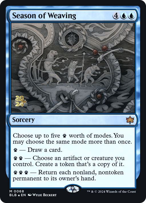 Season of Weaving (PRE-068) - Bloomburrow Promos Foil - for just $1.16! 