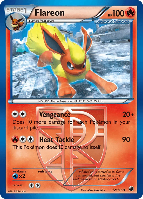 Flareon (12/116) [Black & White: Plasma Freeze] - for just $2.10! 