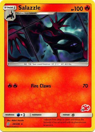 Salazzle (34/236) (Charizard Stamp #23) [Battle Academy 2020] - for just $0.10! 