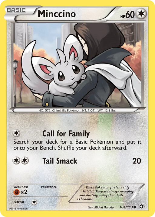 Minccino (104/113) [Black & White: Legendary Treasures] - for just $0.20! 