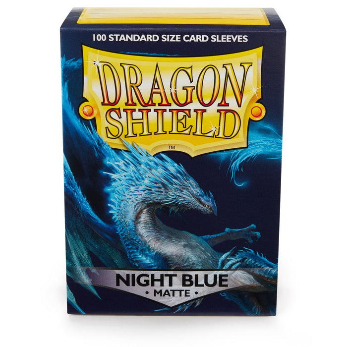 Dragon Shield: Standard 100ct Sleeves - Night Blue Botan (Matte) - for just $8.95! 