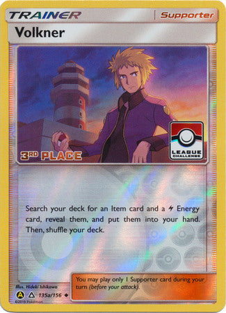 Volkner (135a/156) (League Challenge 3rd Place) [Sun & Moon: Ultra Prism] - Just $0.30! Shop now at Retro Gaming of Denver