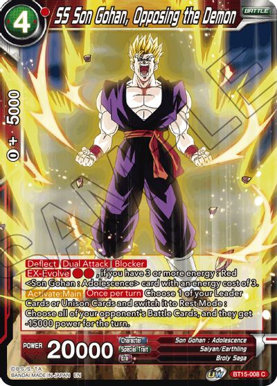 SS Son Gohan, Opposing the Demon (BT15-008) [Saiyan Showdown] - for just $0.10! 