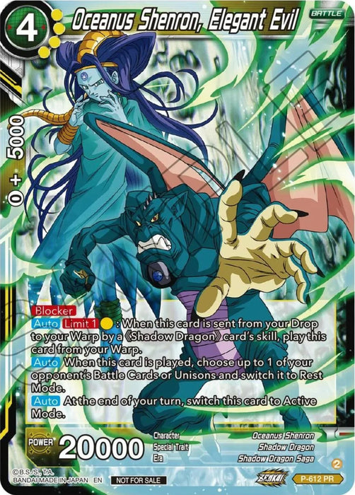Oceanus Shenron, Elegant Evil (Tournament Pack Vol. 8) (P-612) [Promotion Cards] - for just $0.30! 
