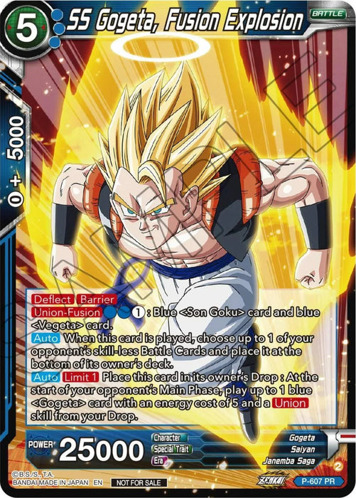 SS Gogeta, Fusion Explosion (Tournament Pack Vol. 8) (P-607) [Promotion Cards] - for just $0.20! 