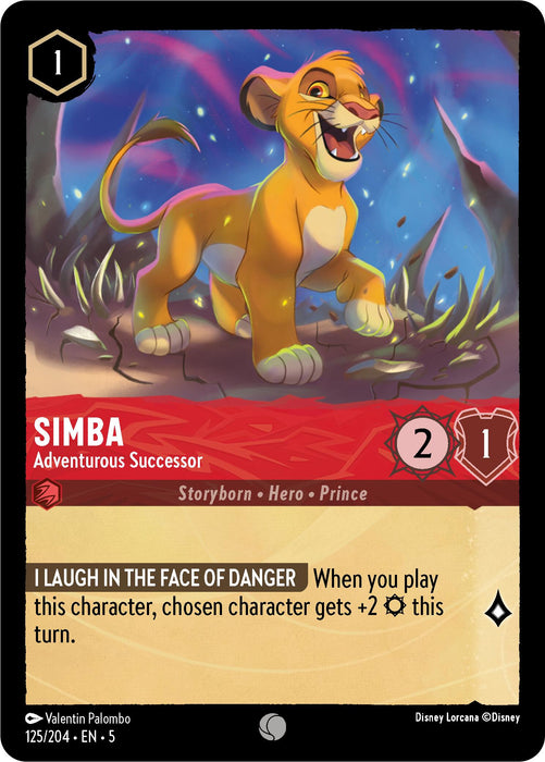 Simba - Adventurous Successor (125/204) [Shimmering Skies] - Just $0.04! Shop now at Retro Gaming of Denver