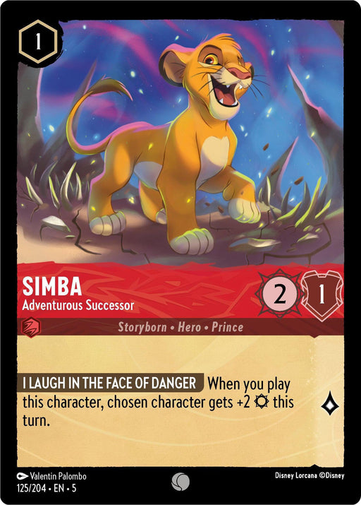 Simba - Adventurous Successor (125/204) [Shimmering Skies] - for just $0.10! 