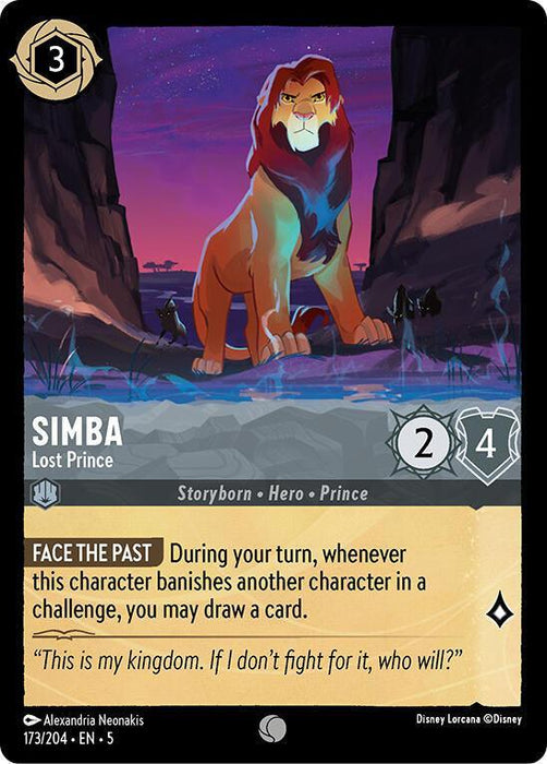 Simba - Lost Prince (173/204) [Shimmering Skies] - for just $0.10! 
