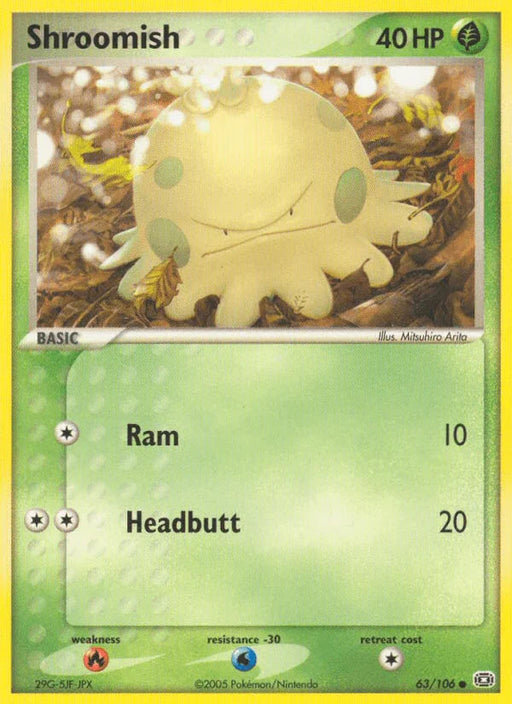 Shroomish (63/106) [EX: Emerald] - for just $0.40! 