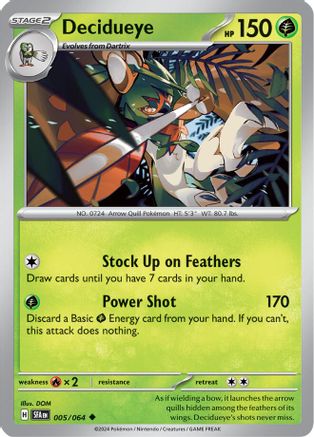 Decidueye 005/064 - SV Shrouded Fable - for just $0.05! 