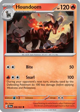 Houndoom 008/064 - SV Shrouded Fable - for just $0.08! 