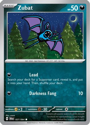 Zubat [27] (SV: Shrouded Fable) - Just $0.04! Shop now at Retro Gaming of Denver