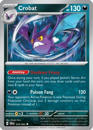 Crobat 029/064 - SV Shrouded Fable - for just $0.05! 