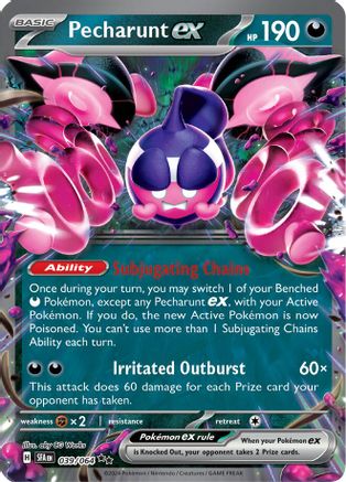 Pecharunt ex 039/064 - SV Shrouded Fable Holofoil - for just $2.16! 