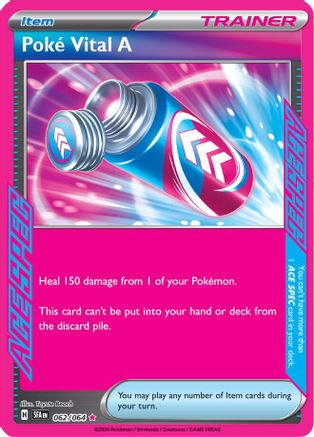 Poke Vital A 062/064 - SV Shrouded Fable Holofoil - for just $0.28! 
