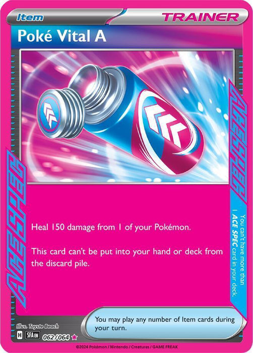 Poke Vital A (062/064) [Scarlet & Violet: Shrouded Fable] - for just $0.25! 