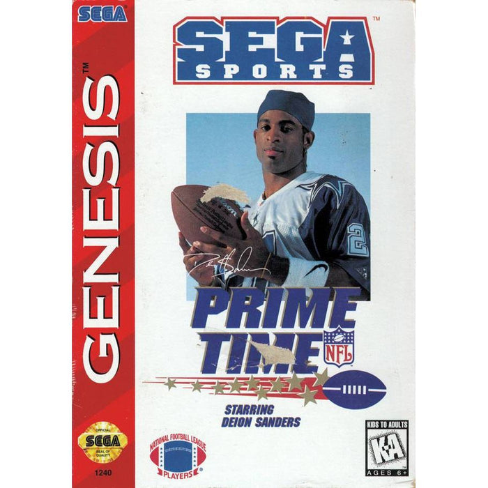 Prime Time NFL Football starring Deion Sanders (Reproduction) (Sega Genesis) - Just $0! Shop now at Retro Gaming of Denver