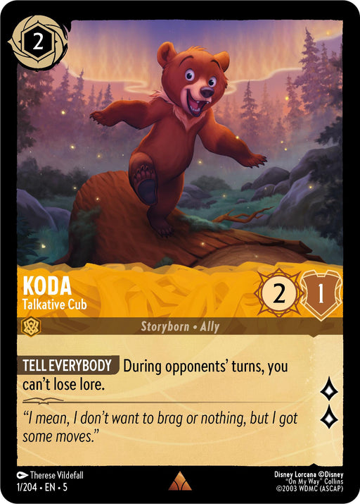 Koda - Talkative Cub (1/204) [Shimmering Skies] - Just $0.15! Shop now at Retro Gaming of Denver