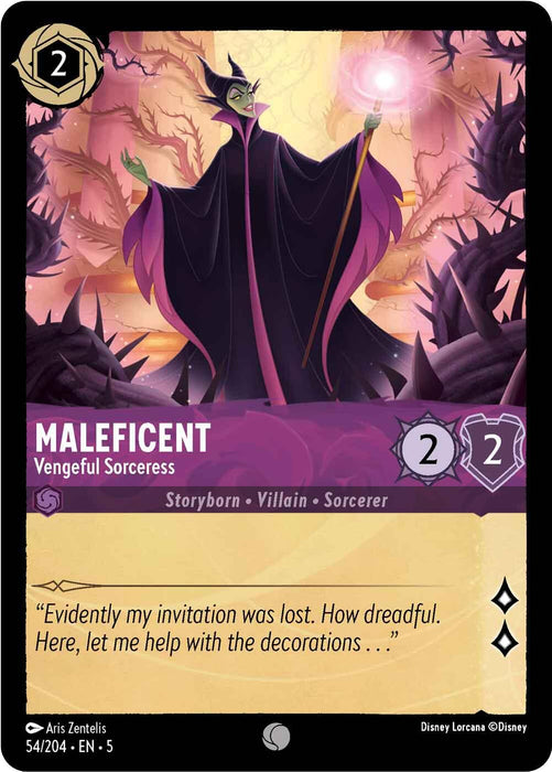 Maleficent - Vengeful Sorceress (54/204) [Shimmering Skies] - Just $0.05! Shop now at Retro Gaming of Denver