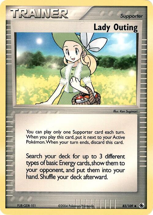 Lady Outing (83/109) (Theme Deck Exclusive) [EX: Ruby & Sapphire] - for just $0.40! 