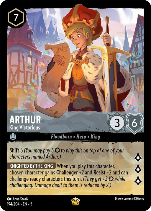 Arthur - King Victorious (194/204) [Shimmering Skies] - for just $0.40! 