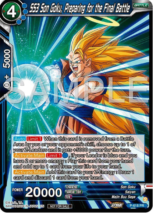 SS3 Son Goku, Preparing for the Final Battle (Deluxe Pack 2024 Vol.2) (P-618) [Promotion Cards] - for just $2.30! 