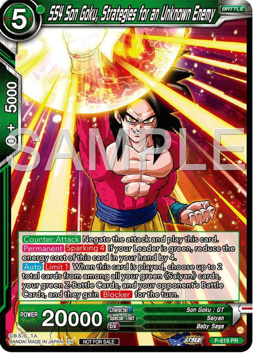 SS4 Son Goku, Strategies for an Unknown Enemy (Deluxe Pack 2024 Vol.2) (P-619) [Promotion Cards] - for just $0.90! 