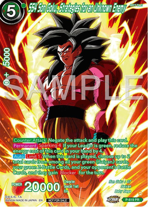 SS4 Son Goku, Strategies for an Unknown Enemy (Full Art) (Deluxe Pack 2024 Vol.2) (P-619) [Promotion Cards] - for just $9.50! 